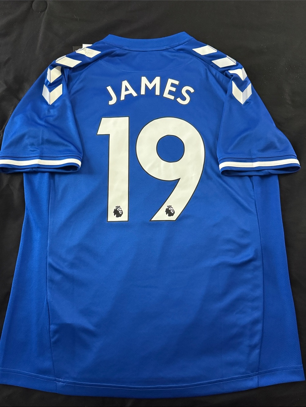 RARE Everton FC #19 James Rodriguez 2020-21 Hummel Premier League Home Jersey